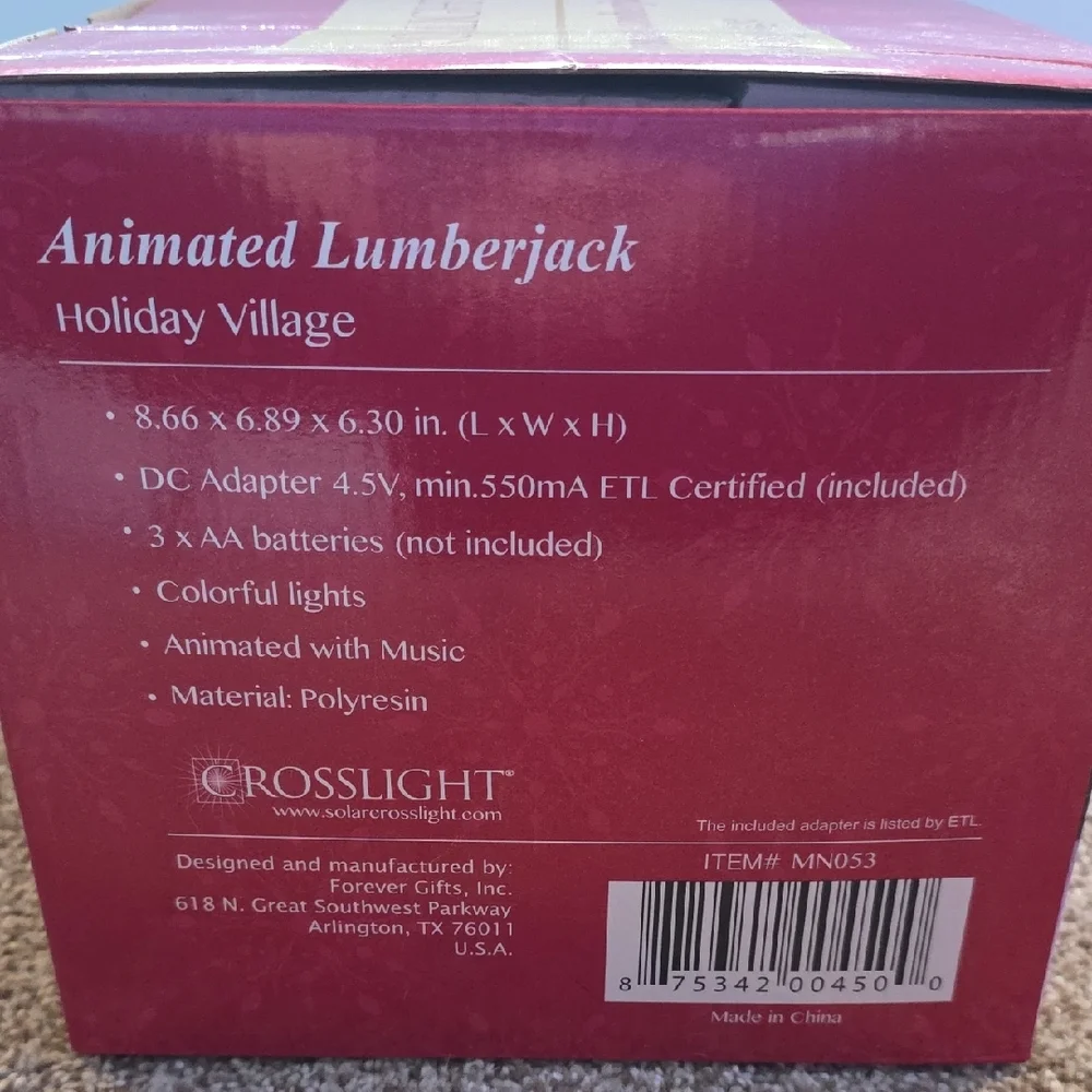 Crosslight Animated Lumberjack Holiday Village